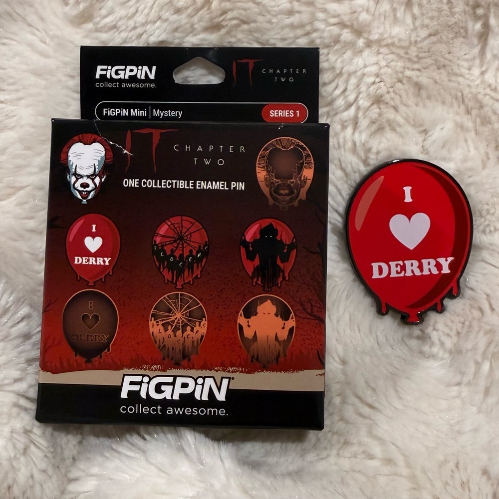 FiGPiN IT Chapter Two Series 1 Blind Box "I ♥ Derry" Enamel Pin
